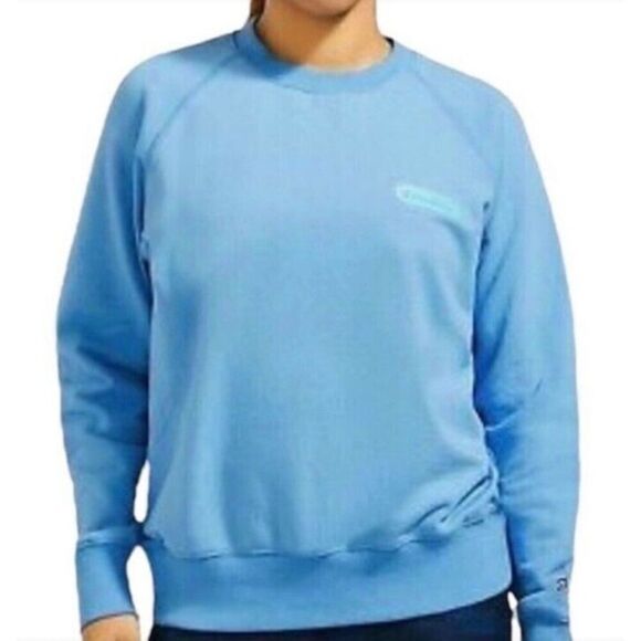 Peloton‎ TWGF Logo Sweatshirt Long Sleeve Crewneck Pullover Size Medium Blue - Picture 1 of 6
